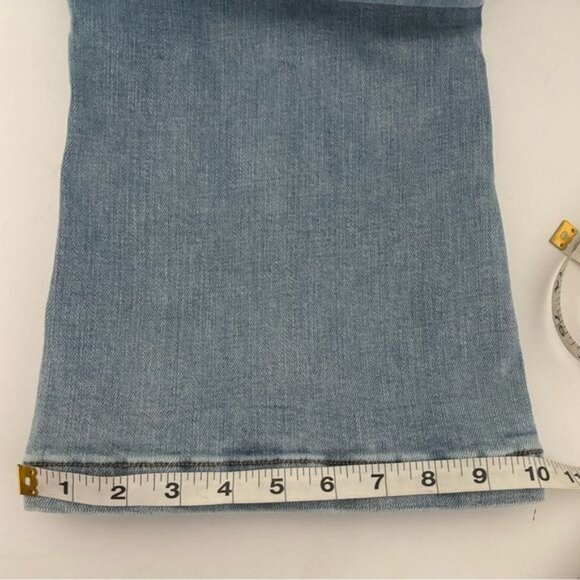 Y2K Flare Jeans 13 High Waist Fading Distressed Rip Festival Streetwear Grunge - Picture 7 of 12